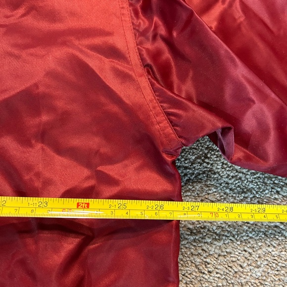 90s New York Yankees Negro Baseball League Red Satin Starter Style Jacket 2XL - Picture 6 of 7